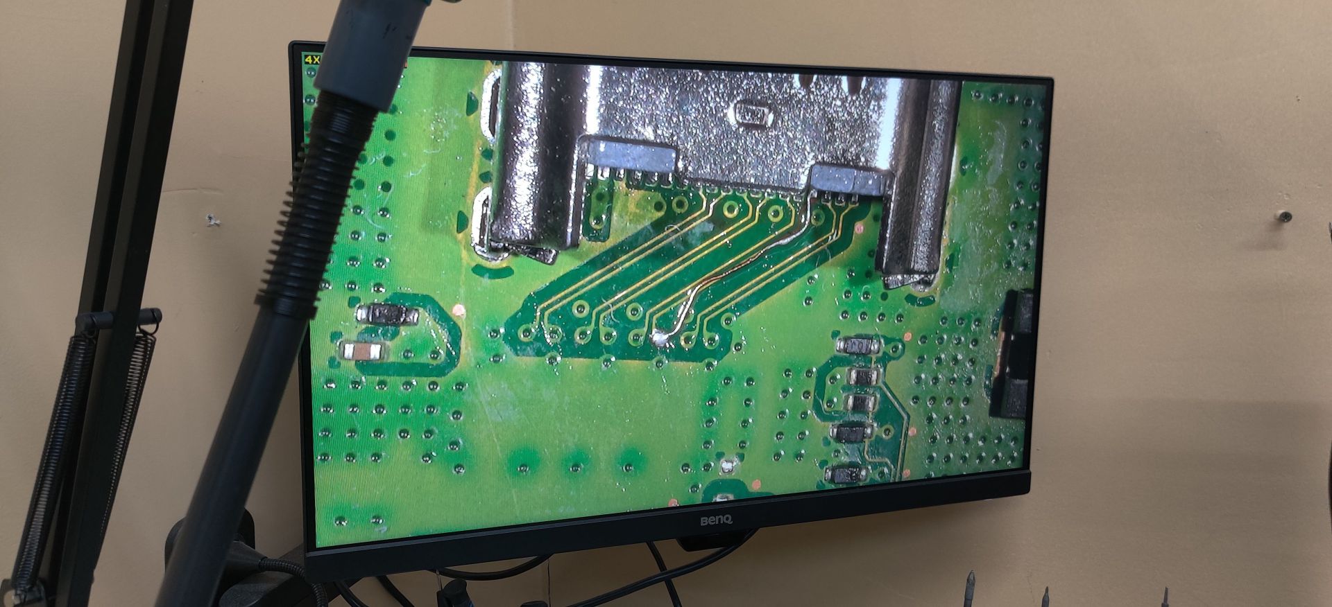 Port installed and trace laid Image