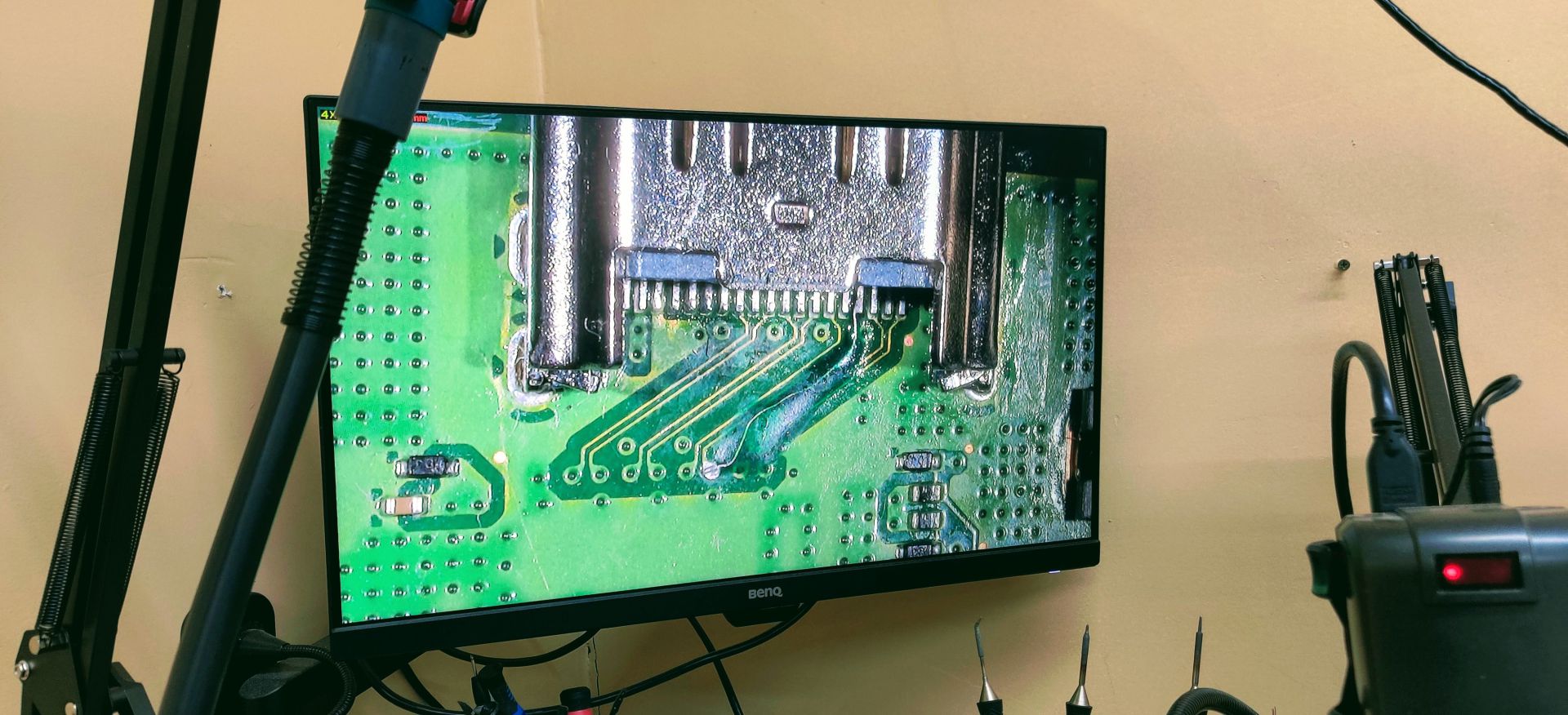 Cleaned and solder mask applied Image