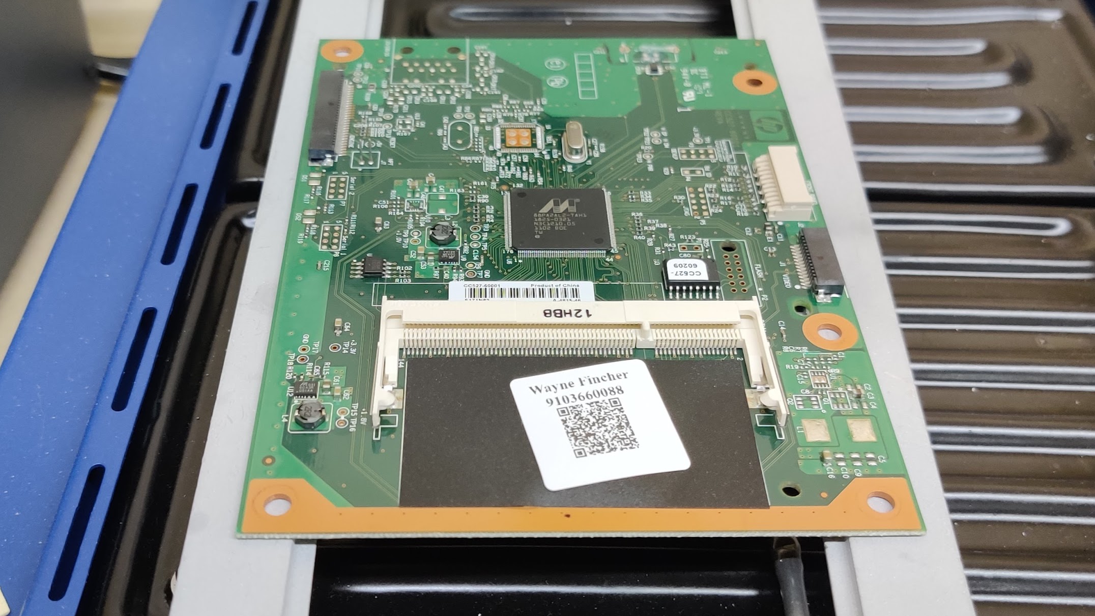 Customer ripped USB port out of computer by accident :( Image